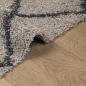 Preview: Teppich Shaggy Hochflor Modern Beige und Anthrazit 120x170 cm