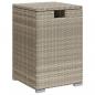 Preview: Propan-Tank-Verstecktisch Hellgrau 40x40x60 cm Poly Rattan