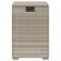 Preview: Propan-Tank-Verstecktisch Hellgrau 40x40x60 cm Poly Rattan