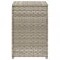 Preview: Propan-Tank-Verstecktisch Hellgrau 40x40x60 cm Poly Rattan