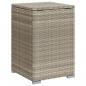 Preview: Propan-Tank-Verstecktisch Hellgrau 40x40x60 cm Poly Rattan