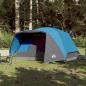 Preview: Campingzelt mit Vorzelt 4 Personen Blau Wasserdicht