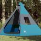 Preview: ARDEBO.de - Tipi-Campingzelt 7 Personen Blau Wasserdicht