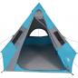 Preview: Tipi-Campingzelt 7 Personen Blau Wasserdicht