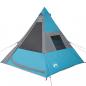 Preview: Tipi-Campingzelt 7 Personen Blau Wasserdicht