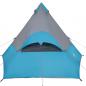 Preview: Tipi-Campingzelt 7 Personen Blau Wasserdicht