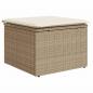 Preview: 12-tlg. Garten-Sofagarnitur mit Kissen Beige Poly Rattan