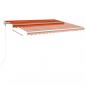 Preview: Standmarkise Manuell Einziehbar 450x350 cm Orange/Braun