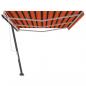 Preview: Standmarkise Manuell Einziehbar 600x300 cm Orange/Braun