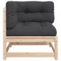 Preview: Garten-Ecksofas mit Kissen 2 Stk. Massivholz Kiefer