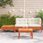 Preview: Gartensofa mit Kissen und Fußhocker Massivholz Kiefer