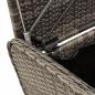 Preview: Sitzbank mit Stauraum & Kissen Grau 80x51x52 cm Poly Rattan