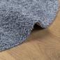 Preview: Teppich Shaggy Hochflor Modern Blau Ø 80 cm