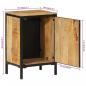 Preview: Badschrank 40x30x60 cm Massivholz Mango und Eisen