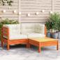 Preview: ARDEBO.de - Gartensofa mit Kissen und Hocker 2-Sitzer