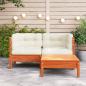 Preview: Gartensofa mit Kissen und Hocker 2-Sitzer