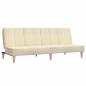 Preview: Schlafsofa 2-Sitzer Creme Stoff