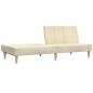 Preview: Schlafsofa 2-Sitzer Creme Stoff