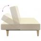 Preview: Schlafsofa 2-Sitzer Creme Stoff