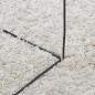 Preview: Teppich Shaggy Hochflor Modern Creme 120x170 cm