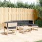 Preview: ARDEBO.de - 5-tlg. Garten-Lounge-Set mit Kissen Massivholz Kiefer