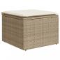 Preview: 4-tlg. Garten-Sofagarnitur mit Kissen Beige Poly Rattan