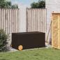 Preview: Gartentruhe mit Rollen Braun 190L Poly Rattan