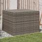 Preview: ARDEBO.de - Gartentruhe Grau 291L Poly Rattan