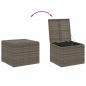 Preview: Gartentruhe Grau 291L Poly Rattan