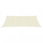 Preview: Sonnensegel 160 g/m² Creme 2x5 m HDPE