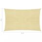 Preview: Sonnensegel 160 g/m² Beige 3x5 m HDPE  