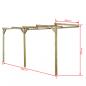 Preview: Terrassen-Pergola 2x4x2,2 m Holz 