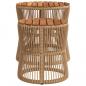 Preview: Garten-Beistelltische 2 Stk. mit Holzplatte Beige Poly Rattan