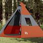 Preview: ARDEBO.de - Tipi-Campingzelt 7 Personen Orange Wasserdicht