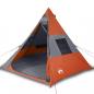 Preview: Tipi-Campingzelt 7 Personen Orange Wasserdicht