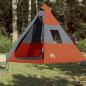 Preview: Tipi-Campingzelt 7 Personen Orange Wasserdicht