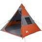 Preview: Tipi-Campingzelt 7 Personen Orange Wasserdicht