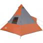 Preview: Tipi-Campingzelt 7 Personen Orange Wasserdicht