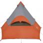 Preview: Tipi-Campingzelt 7 Personen Orange Wasserdicht