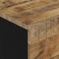 Preview: Nachttisch 50x33x60 cm Massivholz Mango & Holzwerkstoff