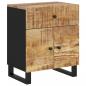 Preview: Nachttisch 50x33x60 cm Massivholz Mango & Holzwerkstoff