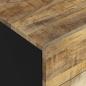 Preview: Nachttisch 50x33x60 cm Massivholz Mango & Holzwerkstoff