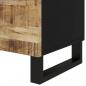 Preview: Nachttisch 50x33x60 cm Massivholz Mango & Holzwerkstoff