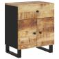 Preview: Nachttisch 50x33x60 cm Massivholz Mango & Holzwerkstoff