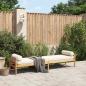 Preview: Gartenbank mit Kissen Beige Poly Rattan Akazie