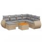 Preview: 8-tlg. Garten-Sofagarnitur mit Kissen Beige Poly Rattan