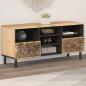 Preview: ARDEBO.de - TV-Schrank 100x33x46 cm Massivholz Mango