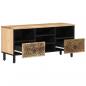 Preview: TV-Schrank 100x33x46 cm Massivholz Mango