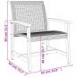 Preview: 5-tlg. Garten-Lounge-Set Schwarz Poly Rattan und Akazienholz