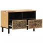 Preview: TV-Schrank 70x33x46 cm Massivholz Mango